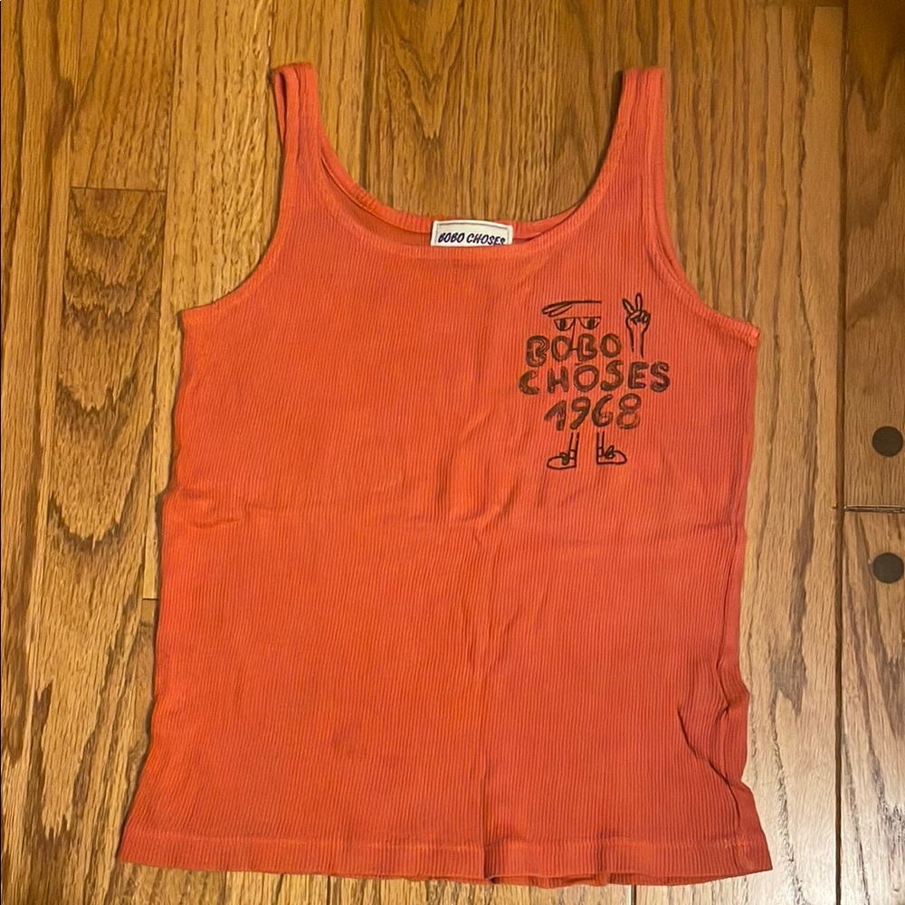Bobo Choses Orange graphic Tank Top